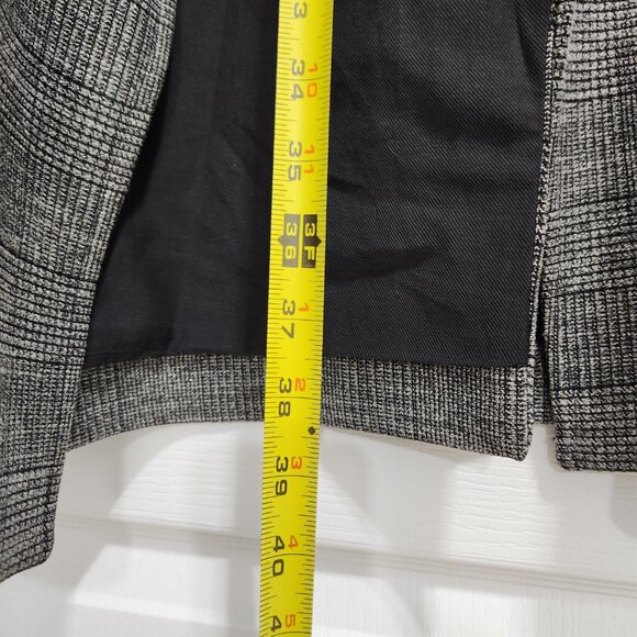 Allsaints Check Print Single Button Tie Waist Trench Coat - Picture 13 of 15